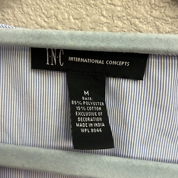 INC International Concepts Embroidered Wrap Top - Picture 7 of 7